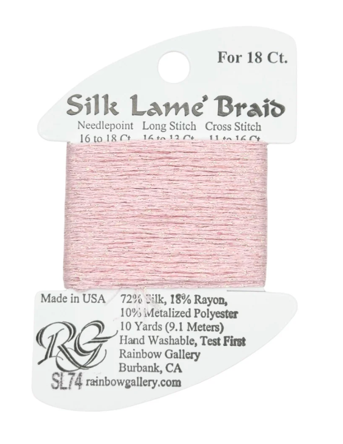 SILK LAME BRD SL74-PALE PINK