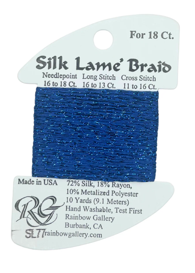 SILK LAME BRD SL77-ROYAL BLUE