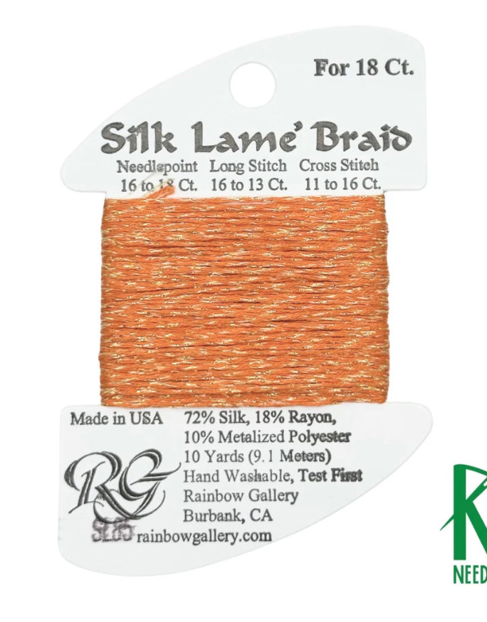 SILK LAME BRD SL85-TANGERINE
