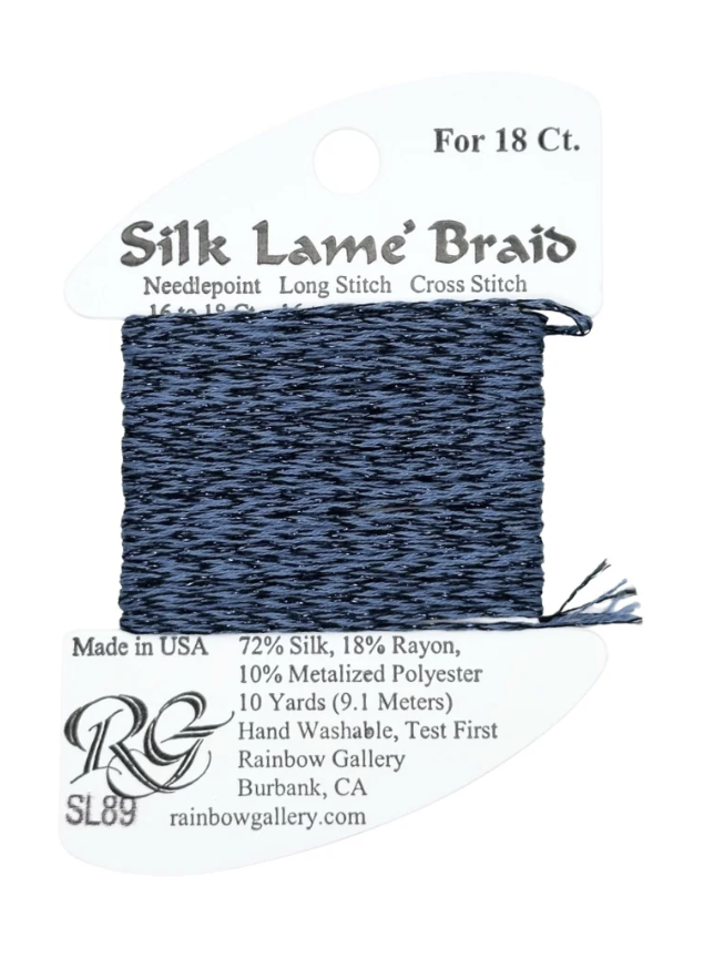 SILK LAME BRD SL89-BLUE JEANS