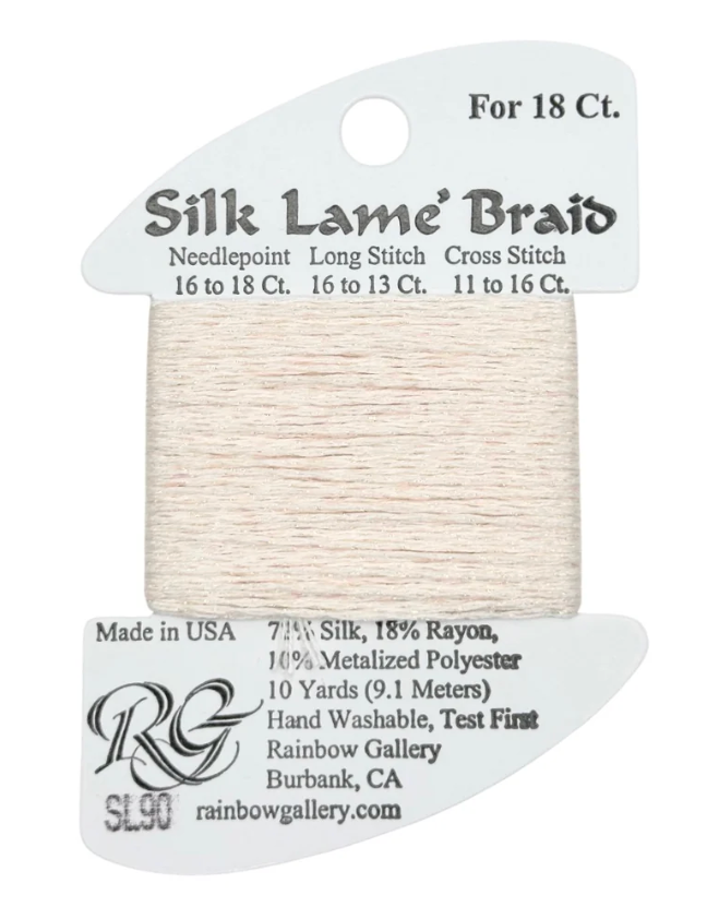 SILK LAME BRD SL90-BARLY PINK