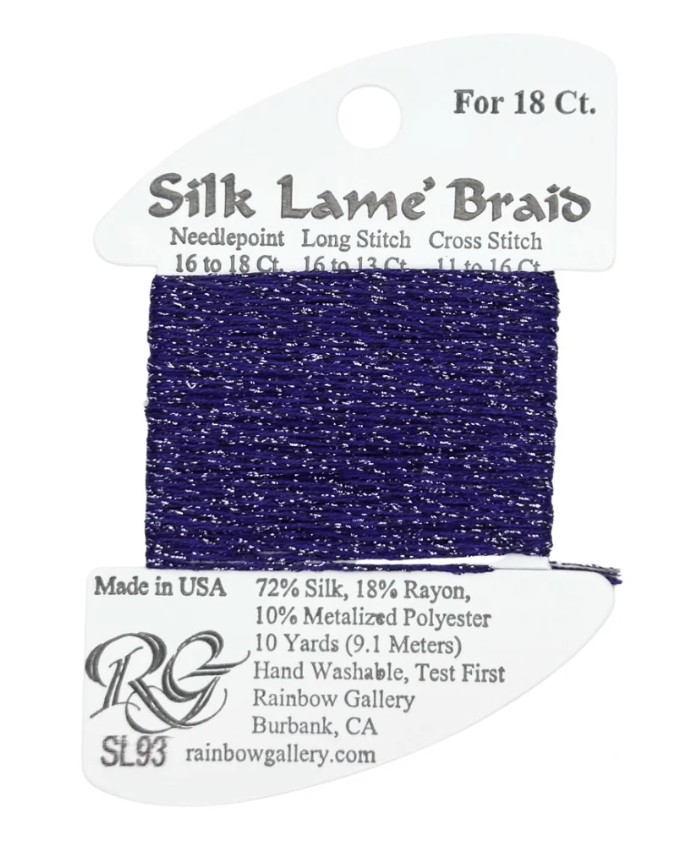 SILK LAME BRD SL93-DK PERWNKLE