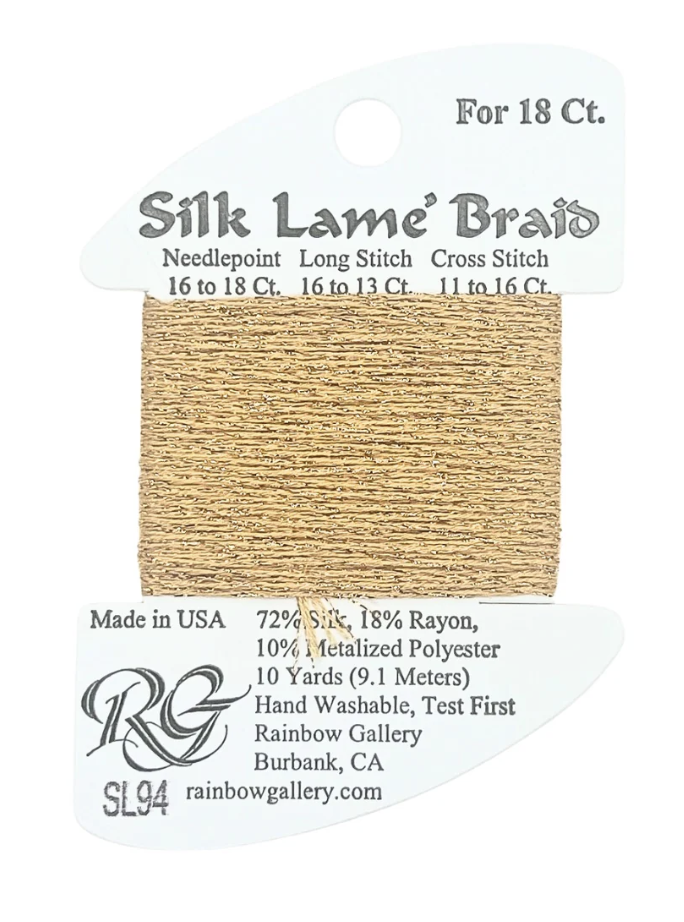 SILK LAME BRD SL94-TRUE GOLD