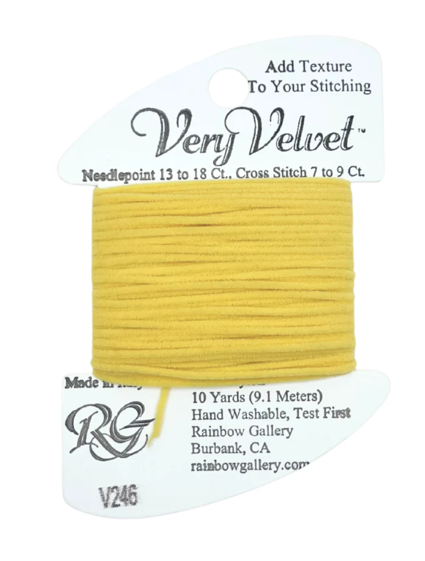 VERY VELVET V246-MEDIUM YELLOW
