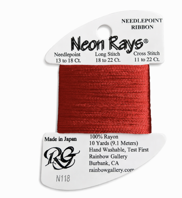 NEON RAYS N118-CHRISTMAS RED