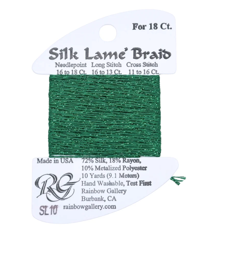 SILK LAME BRD SL10-GREEN