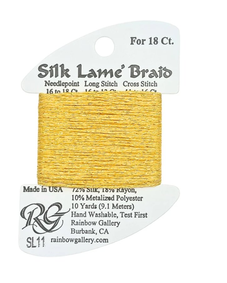 SILK LAME BRD SL11-YELLOW