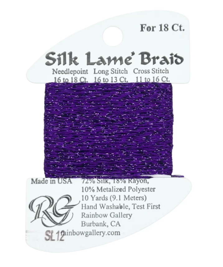 SILK LAME BRD SL12-PURPLE