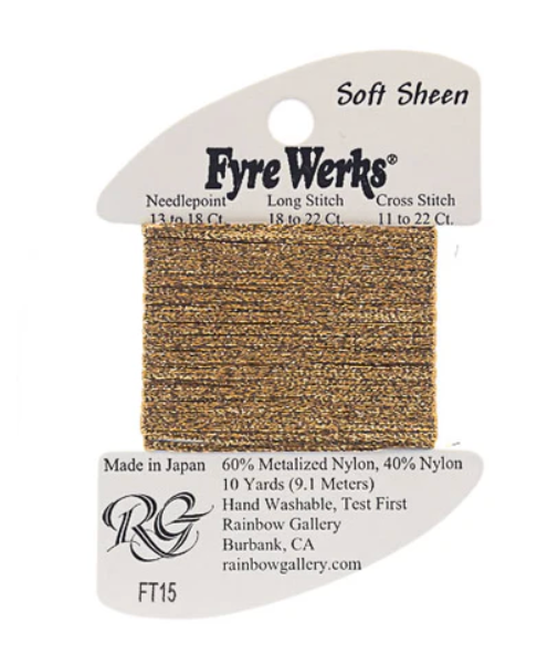 FYRE WERKS FT15-OLD GOLD