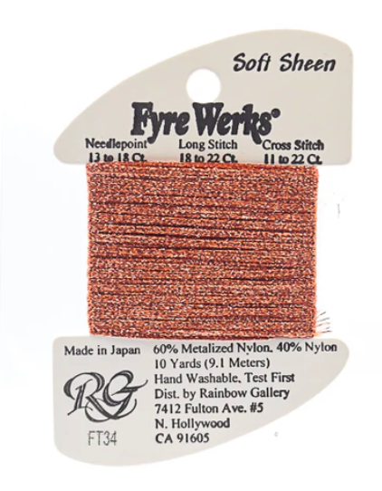 FYRE WERKS FT34-RED ORANGE