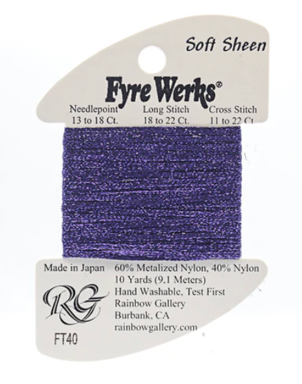 FYRE WERKS FT40-DRK PERIWINKLE