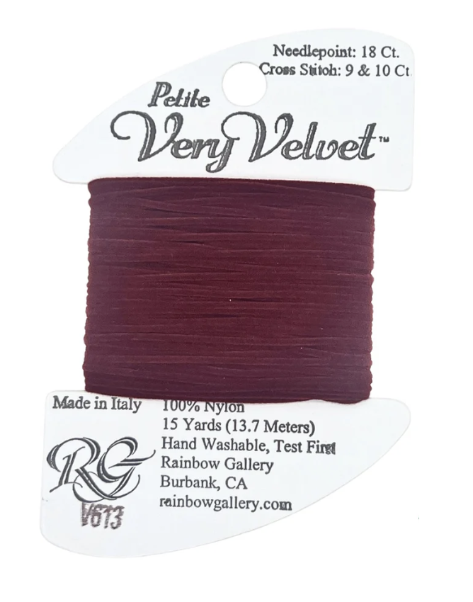 PETITE VERY VELVET V613-BURGUNDY