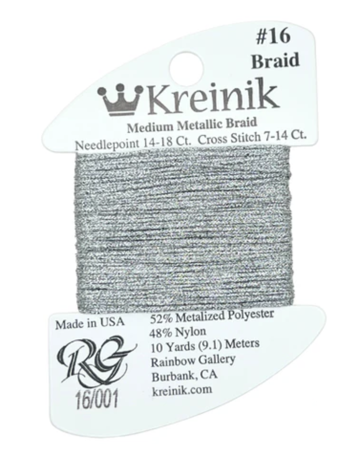 KREINIK #16 BRAID #001 SILVER