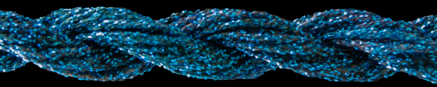 ThreadworX #12 Braid Metallic - 910555 Caribbean Blue