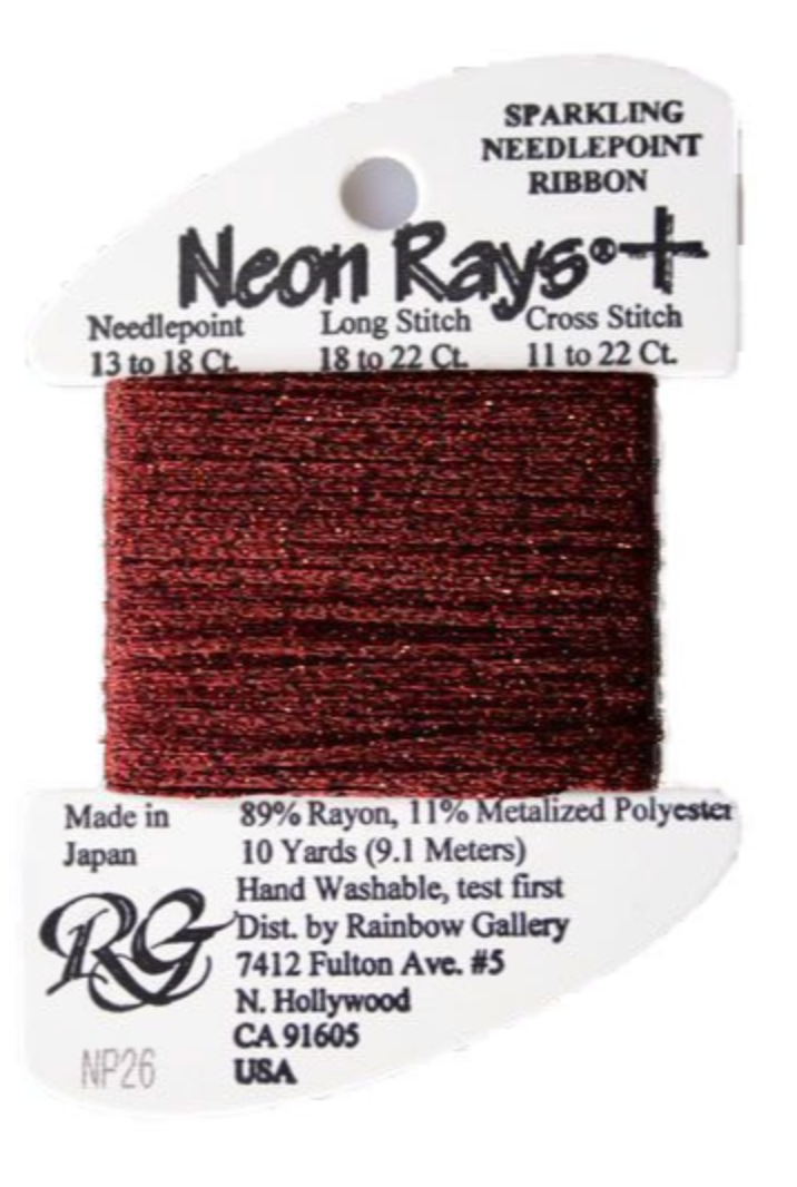 Neon Rays+ - NP26 Burgundy