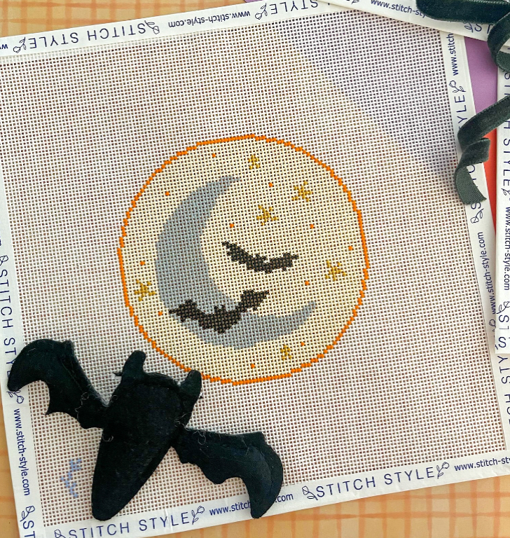 Crescent Moon and Bats