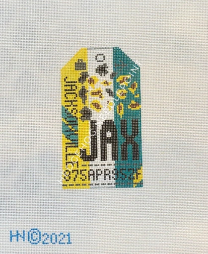 Jacksonville Retro Travel Tag