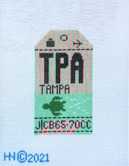 Tampa Retro Travel Tag