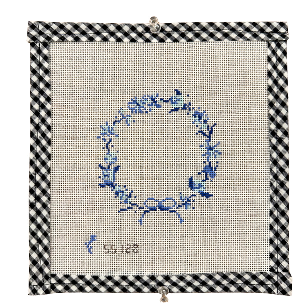 Blue Floral Wreath