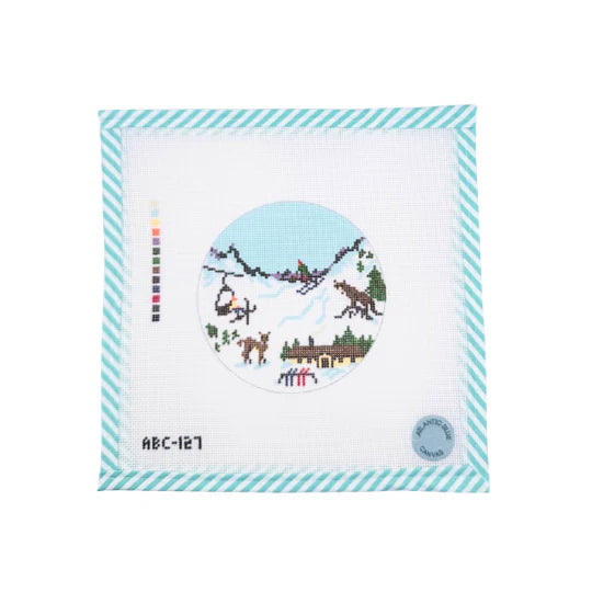 Custom Ski Mountain Travel Round