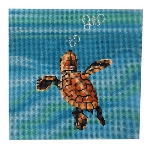 Baby Sea Turtle Swimming