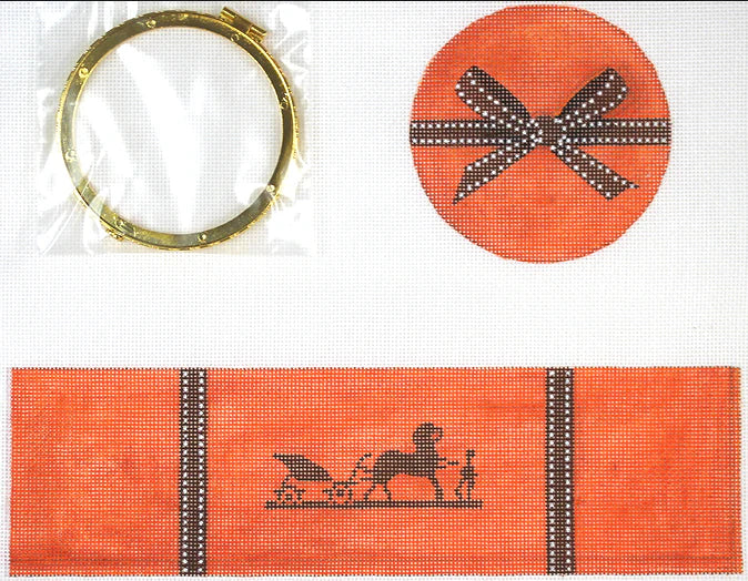 XL Round Hermes Wrapped Box