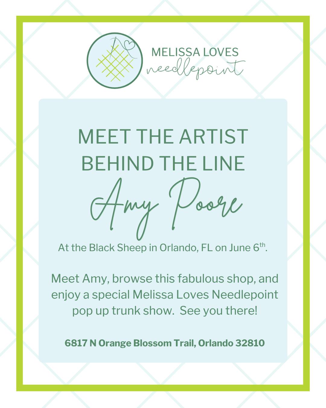 Meet Amy Poore of Melissa Loves Needlepoint
